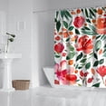 thumbnail image 3 of Waterproof Pioneer Shower Curtain 84x72 Inch Polyester Unique Colorful Floral Shower Curtain for Bathroom Hotel Home Decor with 12 Plastic Hooks, 3 of 5