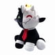 thumbnail image 2 of Peluche Ranboo de cabra sentada en blanco y negro, suave, relleno de ovejas de dibujos animados coleccionables., 2 of 3