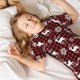 thumbnail image 5 of Fotbe Plaid Reindeer Snowflakes Pijama Estampada de 2 Piezas para Niños – Ropa de Dormir de Manga Corta Cómoda para Niños y Niñas, Camiseta y Shorts de Algodón-XX-Large, 5 of 6