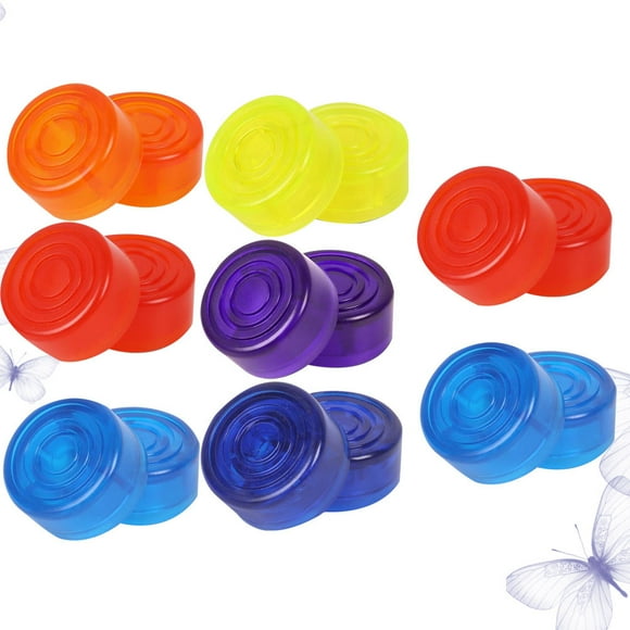 OULII 16Pcs Guitar Pedal Caps for Effect Pedal with Enlarged Touchable Surface ABS Assorted Color