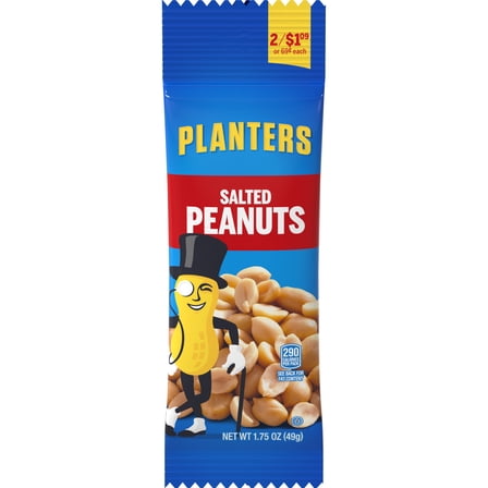 Planters Salted Peanuts, 1.75 oz Pack