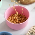 thumbnail image 4 of 3 Pcs Food Storage Containers with Lids,Wheat Straw Dishware Plastic Lunch Container,Microwave Nesting Mixing Bowls Set,Deep Cereal Bowls Lunchbox Office,Pink,10oz,17oz,30oz, 4 of 9