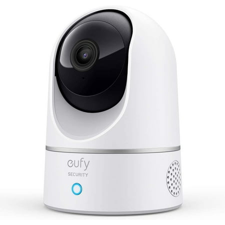 Indoor Cam E220, Camera for home Security, Pan & Tilt, Dog/Pet Camera, 2K Wi-Fi Plug-in, Motion Tracking, Motion Only Alerts, Night Vision, HomeBase 3 Compatible, Voice Assistant Support