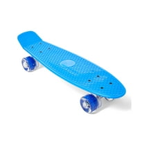 Dash Toyz 22 In. Blue Cruiser Light-Up Wheels Skateboard
