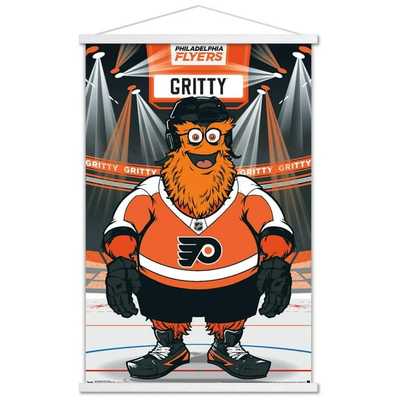 NHL Philadelphia Flyers - Gritty 19 Wall Poster with Magnetic Frame, 22.375" x 34"