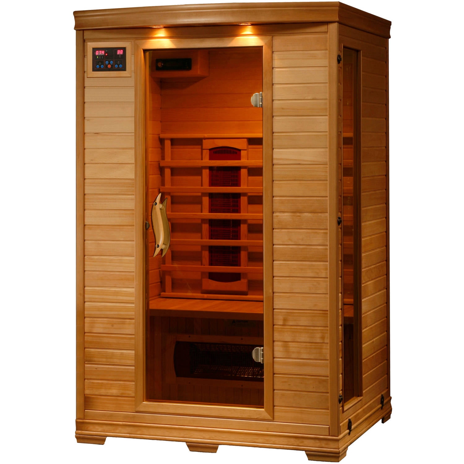 Radiant Saunas 2-Person Hemlock Deluxe Infrared Sauna with 5 Ceramic Heaters by Generic