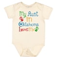 thumbnail image 3 of Inktastic My Aunt in Oklahoma Loves Me Boys or Girls Baby Bodysuit, 3 of 5