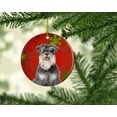thumbnail image 2 of Caroline's Treasures KJ1185CO1 Flocons de Neige Rouges Ornement en Céramique Schnauzer de Noël, 2 of 3