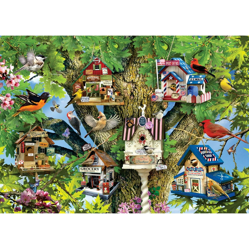 Bird Village 1000 Piece Jigsaw Puzzle for Adults – Every Piece is
