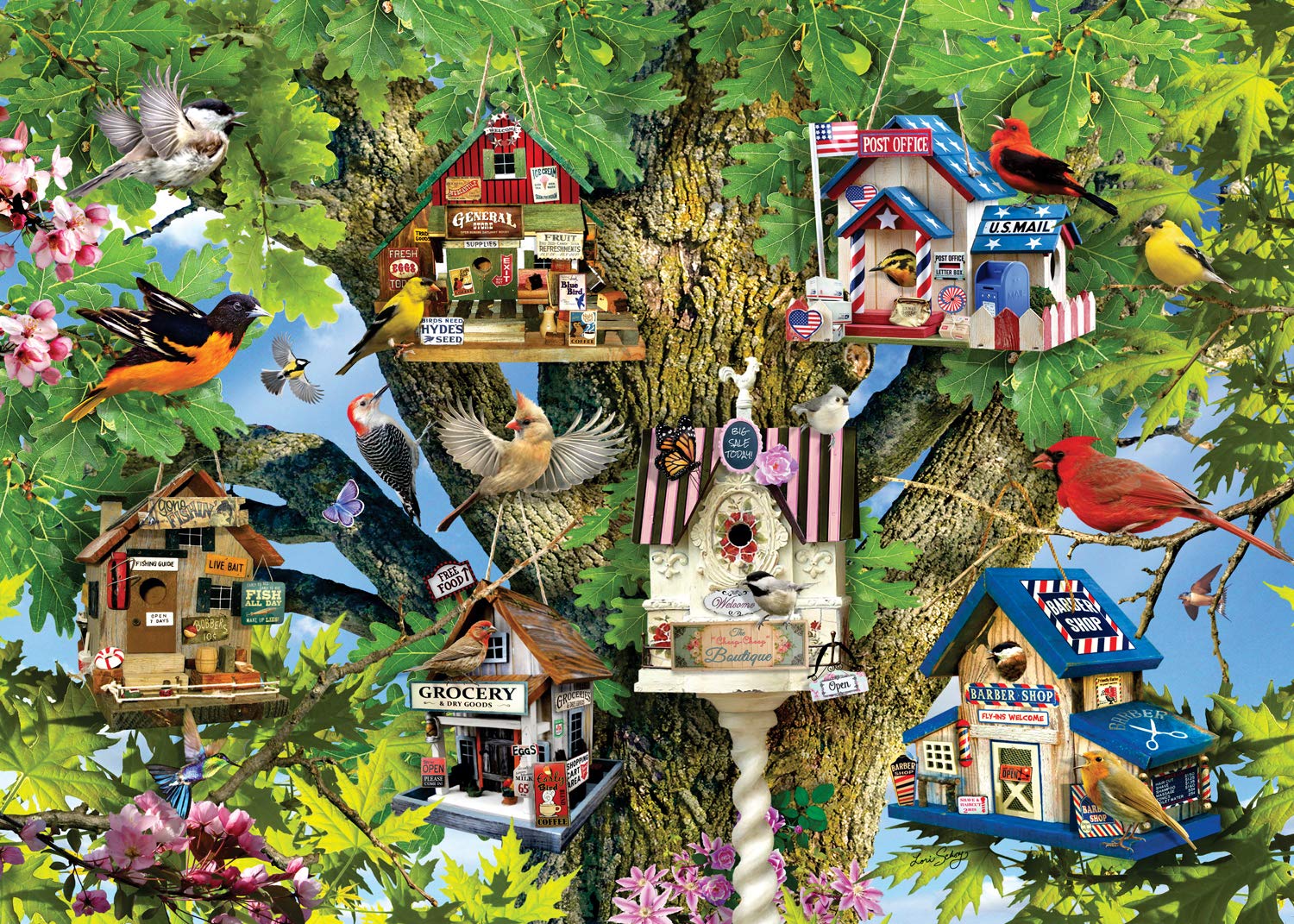 Bird Village 1000 Piece Jigsaw Puzzle For Adults Every Piece Is Bird Village 1000 Piece Jigsaw Puzzle For Adults Every Piece Is