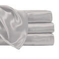 thumbnail image 6 of Satin Radiance 230 Thread Count Silver Solid Print Sheet Set, Twin-XL, 3 Pieces, 6 of 8
