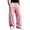 Pink, variant on Mens Baggy Sweatpants Elastic Waist Wide Leg Long Sweat Pants Cozy Casual Open Bottom Jogging Pants With Pockets