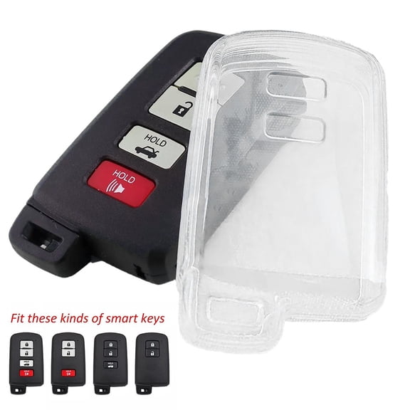 For Toyota for Corolla Clear Smart Car Key Fob Cover Case Holder Protector