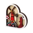 thumbnail image 2 of Valentine's Day Heart Wood Plaque - Wall Hanging and Table Centerpiece for Couples, 2 of 5