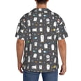 thumbnail image 3 of Fotbe Lovely Penguin Camisa Estampada de Manga Corta para Hombre, Casual de Verano, Estilo Playero, Sin Arrugas-4X-Large, 3 of 5