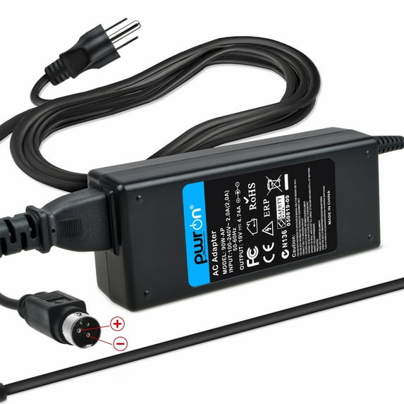 PwrON Compatible AC / DC Adapter Replacement for Partner Tech PT-5700 PT-6910 PT5700 PT6910 PartnerTech All-In-One AIO POS Terminal Power Supply Cord