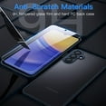 thumbnail image 5 of JETech 3 in 1 Matte Case for Samsung Galaxy A15 5G / 4G 6.5-Inch with 2-Pack Tempered Glass Screen Protector, Translucent Frosted Shockproof Phone Cover with Camera Protection (Navy), 5 of 6