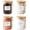 ROUND-17oz-4Pack, variant on Flour and Sugar Containers - 34 oz Glass Jar with Lid and Spoon, Sugar Holder and Canister for Countertop, Glass Containers for Coffee Beans, , Flour, Nuts, Candy and Cookie (Set of 2)