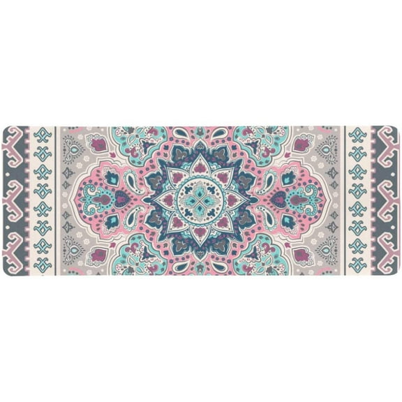 ZHANZZK Tribal Floral Paisley Mandala Extra Extended Large Gaming Mouse Pad Mat Desk Pad Keyboard Mat 31.5x12 inch
