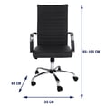 thumbnail image 2 of Set de 2 Sillas Ejecutivas de Oficina Ergonómicas con Ruedas y Descansabrazos Ajustables | Sillas Giratorias para Escritorio, 2 of 8