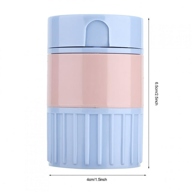 FAGINEY Medicine Storage Box, Pill Crusher Grinder, Pill Cutter Powder Grinding For Adults