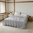 thumbnail image 6 of Cool Summer Quilt, TOUMENY Super Soft Breathable Air-Conditioned Quilt, Lightweight Polyester Cooling Blanket for Hot Sleep Night, 39.37x59 Inch, Gray, 6 of 6