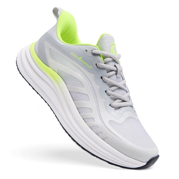 OrthoComfoot Men's Orthopedic Road Running Shoes: Comfortable Supportive Shoes for Walking and Everyday Wear