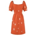 thumbnail image 6 of Orange star with fabric texture - narwhal collection Sleeveless Dress dress cute dress, 6 of 6