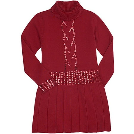Girl Connection - Girl's Sparkly Sweater Dress