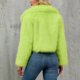 thumbnail image 5 of Chaqueta de abrigo cálida para mujer, de invierno, lisa, con cuello vuelto, 5 of 9