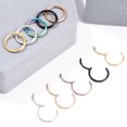 thumbnail image 3 of Shisuyan 10Pcs Nose Rings Hoops For Women Stainless Steel Assorted Color Fashionable Jewelry, 3 of 8