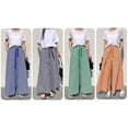 thumbnail image 6 of Gingham Broek Dames Geruite Zomer Plaid Mode Broek, 6 of 7