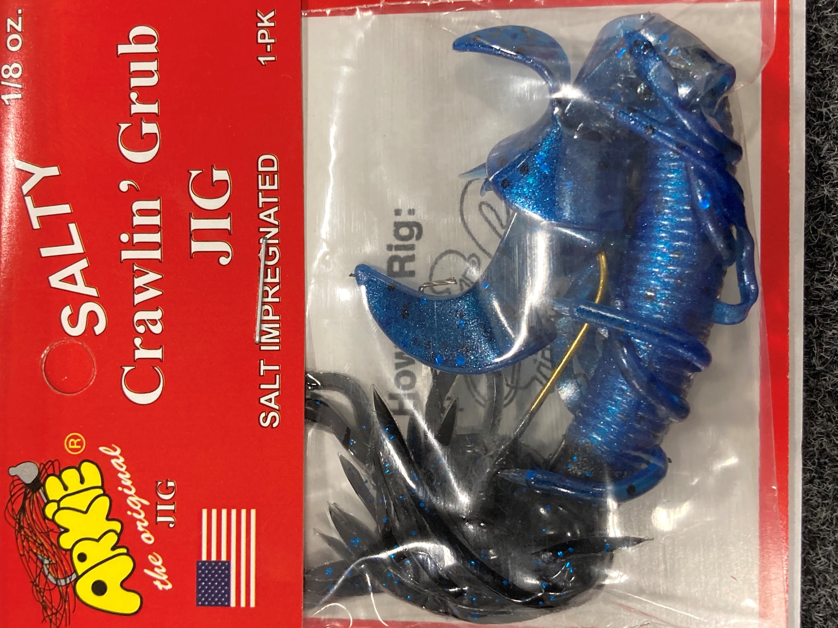 Arkie Crawlin Jig 1/8 Black/blue