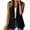 Black, variant on Womens Notch Lapel Single Button Sleeveless Blazer Vest, Mid Length Straight Cut Side Hand Pockets Tailored Fit Coffee S