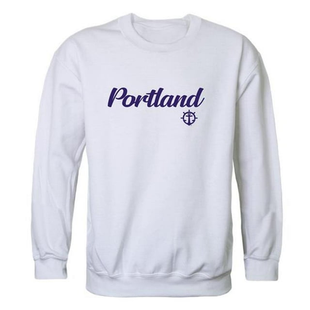 W Republic 556-363-WHT-02 Hommes Portland Pilots Script Crew Polaire, Blanc - Moyen