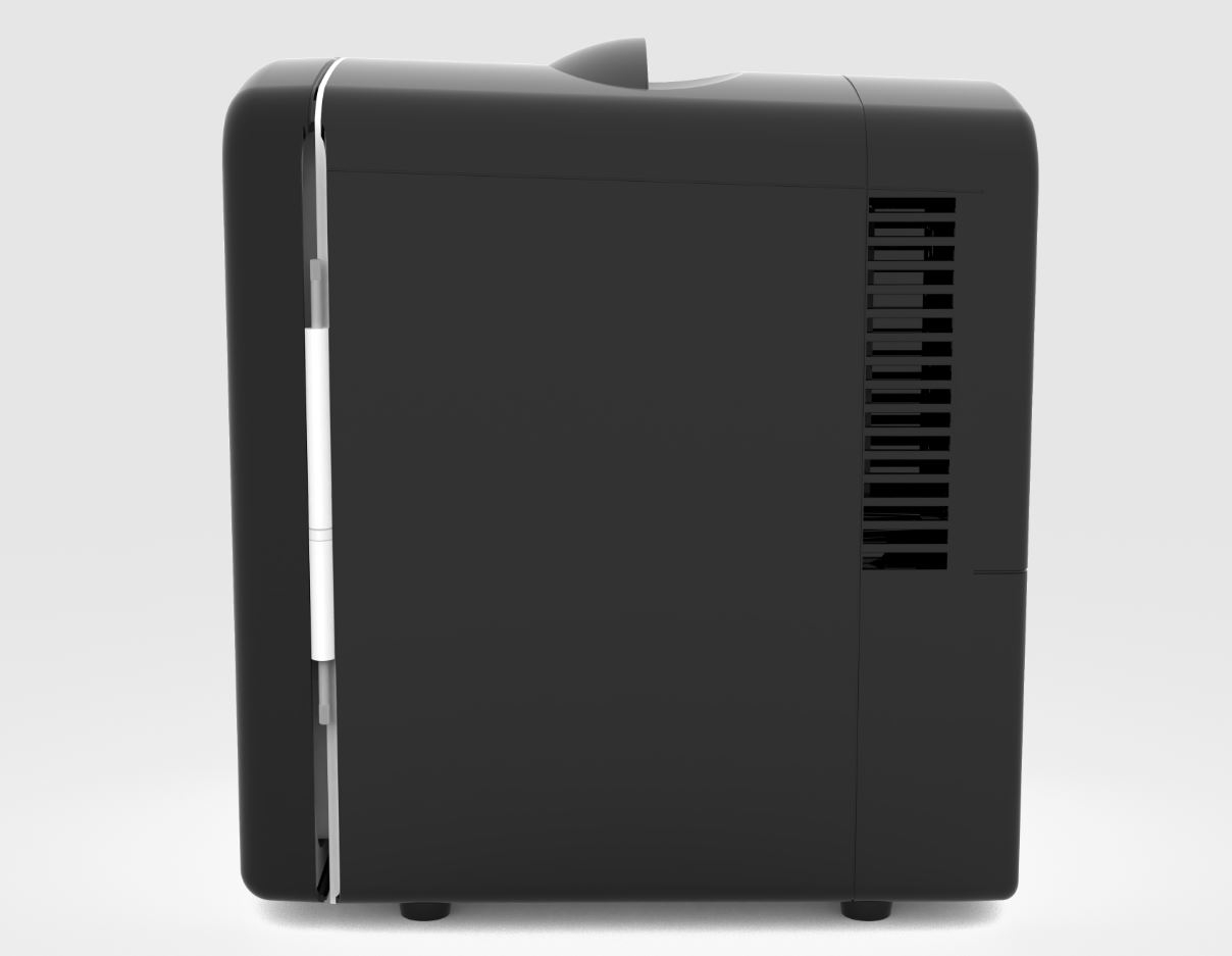 Restored Frigidaire 18 in. 6-Can 4-Liter Mini Beverage Cooler in Black EFMIS186-B-BLACK, Includes 110V home power cord & 12V DC car adapter (Refurbished)