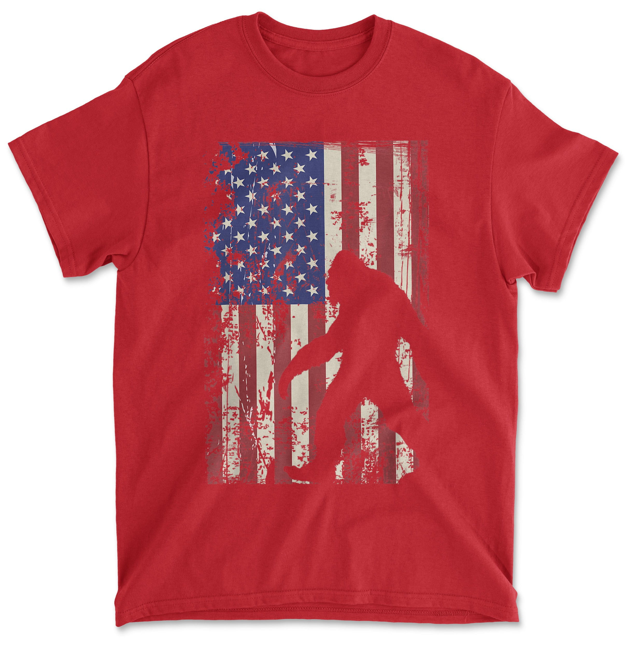 bigfoot flag shirt