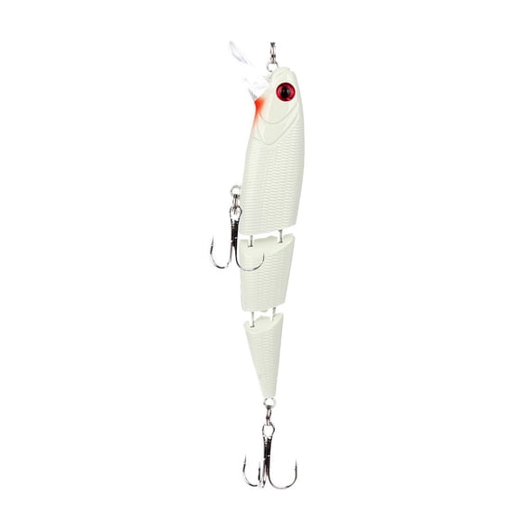 RICHMJ Jointed Fishing Lures, Multi Jointed Lifelike Swimbaits Hard Crankbaits, Topwater Bait Slow Sinking Hard Lure Fishing Tackle for Bass Pike Muskie Freshwater Saltwater (A)