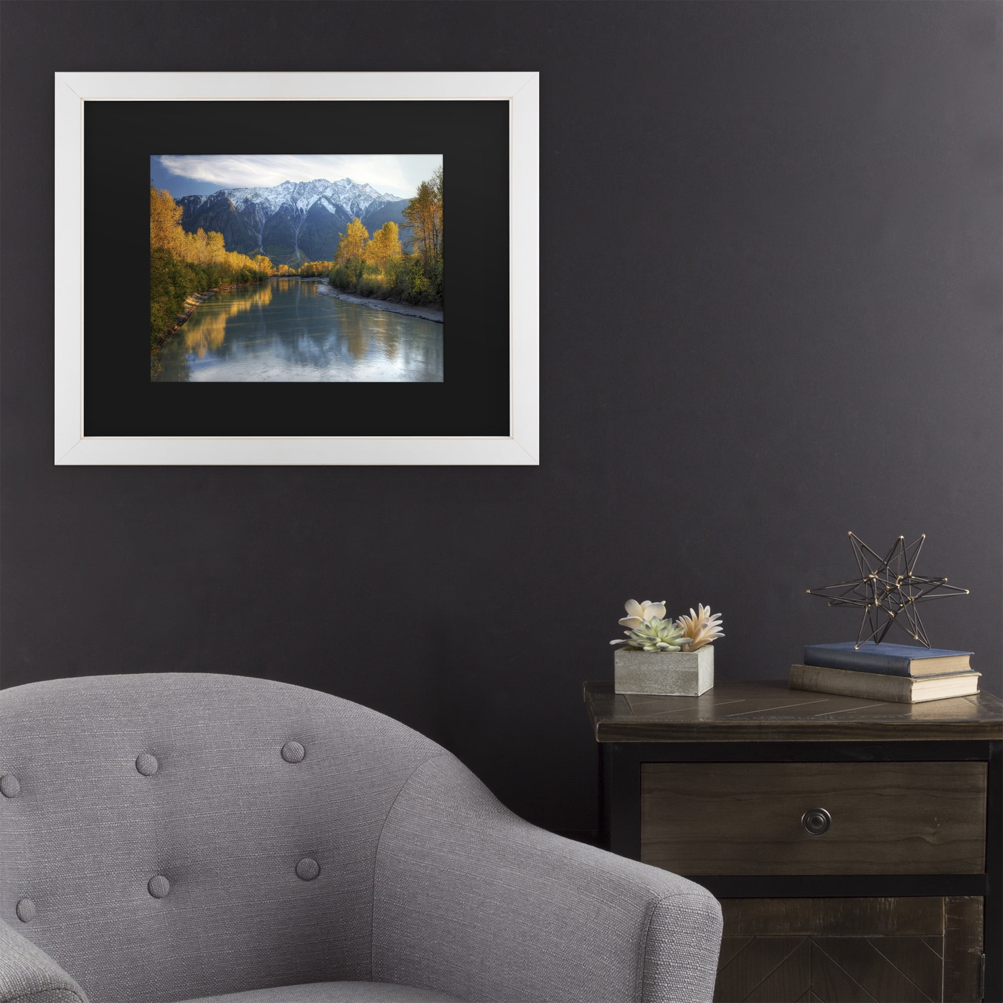 Trademark Fine Art 'Autumn River' Canvas Art by Pierre Leclerc