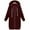 Wine Red, variant on Spencer Women's Plus Size Long Fleece Hooded Coat Winter Warm Casual Pockets Jacket Zip Up Hoodies Sweatshirt Parka Overcoat "XL, Black"