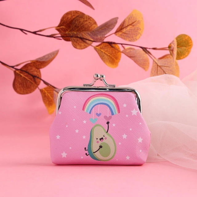 YUANOU Sac à Langer Mignon pour Femmes, Sac à Pièces Imprimé Avocat (F)