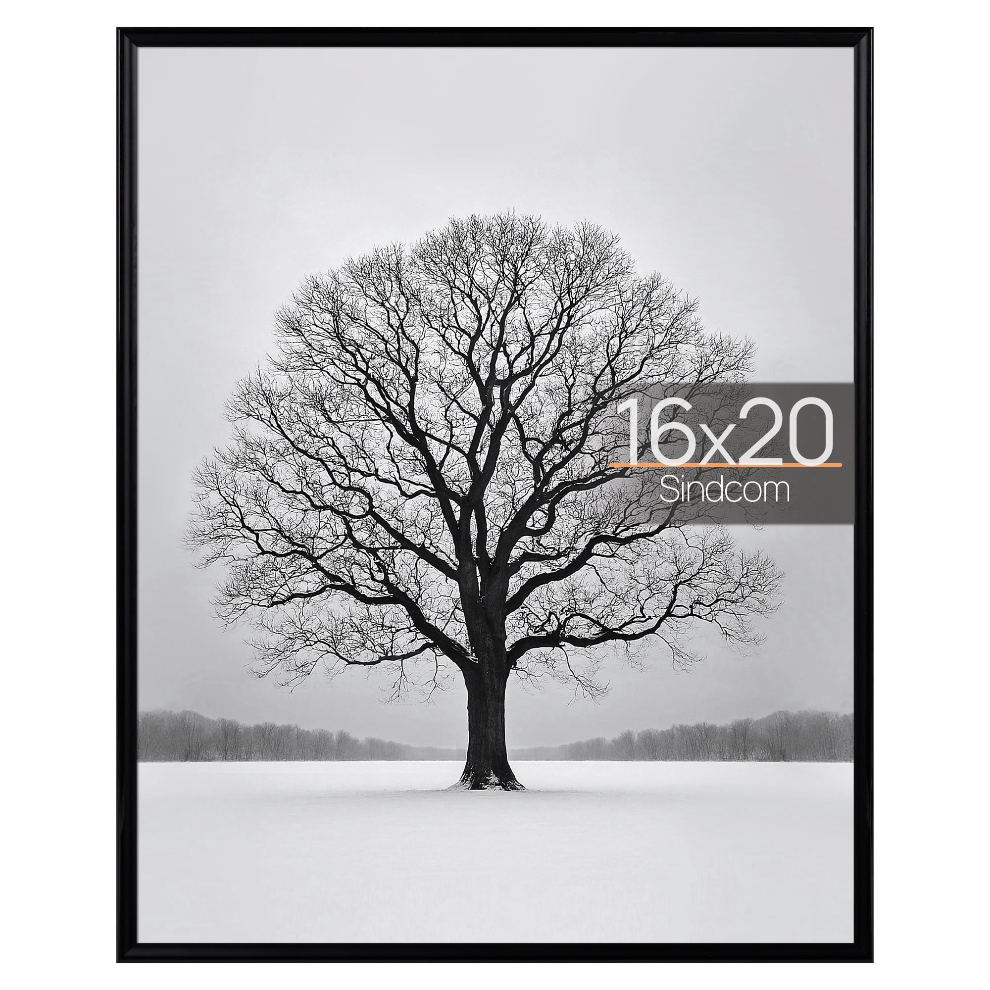 Sindcom 16x20 Poster Frames, Gallery Wall Picture Frames, Black, 1 Pack