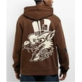 thumbnail image 6 of Ed Hardy Men's Hoodie Panther Tiger Fleece Pullover Sweatshirt (X-Large, Cocoa (Brown)), 6 of 7