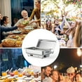 thumbnail image 7 of Garvee 9 QT Electric Chafing Dish with Stainless Steel Lid, 1 Full Size & 2 Half Size Pans, Silver, 7 of 7