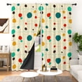 thumbnail image 2 of Lfeey Abstract Geometric Blackout Curtains, 84 Inch Long for Bedroom Living Room with Rod Pocket, Color, 2 Panels, 2 of 6