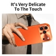 thumbnail image 5 of Decase Rugged Metal Phone Case for iPhone 17 Pro Max,Slim Textured Alloy Frame Frosted Back Shock-Absorbent Protective Cover,Orange, 5 of 6