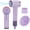 Purple, variant on BERGUF Low Noise Thermo Control Hairdryer, 150000 RPM Professional High-Speed Blow Dryer 500 Millions Negative Ionic Care Hair Dryer with Magnetic Diffuser, Nozzle (Purple)