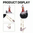 thumbnail image 4 of ICERUN 2Pcs Garden Statues,Resin Black Chicken Sculpture Yard Decor,Playful Comic Rooster Outdoor Decorations for Yard,Style1, 4 of 7