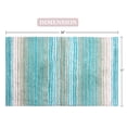 thumbnail image 3 of Home Weavers 100% Cotton Gradation Collection Bathroom Decore | Washable Rug | Bathroom Mat | Kitchen Carpet | Bathroom Rug Set | Bath Mat Set | Bath Floor Mat Non Slip, 21"x34", Turquoise, 3 of 3