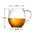 thumbnail image 2 of Jarra para crema, taza de té, cristalería, jarra de leche de vidrio multiusos, mini jarra 400ml 10cmx6cm, 2 of 9